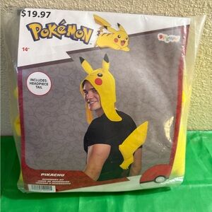 Pokemon Adult 14 +  Halloween Costume Accessory Kit (Headpiece & Tail) - Pikachu
